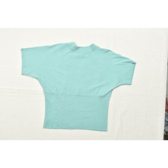 Lane Bryant Women's Plus Size 18/20 Aqua Blue Ribbed V-Neck Sweater Top - Picture 3 of 8